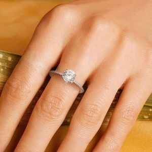 Silver Engagement Ring